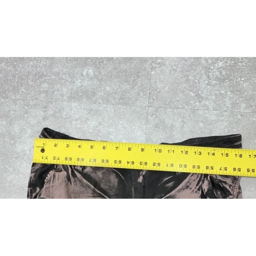 Y2K XIYUHUANGZU Vtg Vintage Men's 34 Pink Black Baggy Cargo Gorpcore Shorts Rare